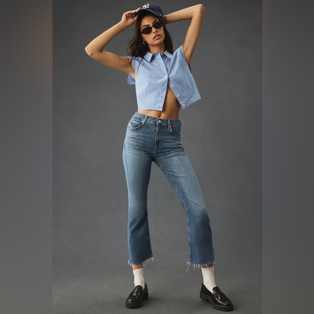 Citizens of Humanity Isola Mid-Rise Crop Bootcut Jeans 26 - Picture 14 of 15